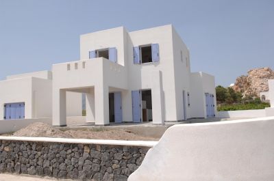 Дом Санторини, новый комплекс вилл у пляжа, Греция, 115 м2 - фото 1