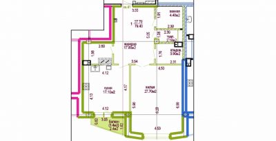 Квартира парк челюскинцев, Беларусь, 79.4 м² - фото 1