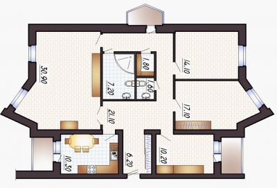 Квартира Минск, Беларусь, 120 м² - фото 1