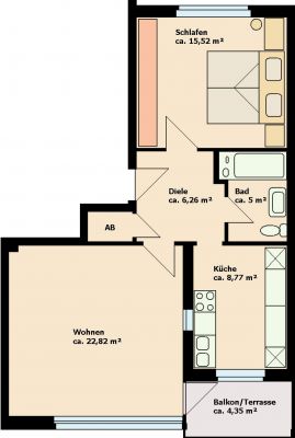 Квартира в Гамбурге, Германия, 64 м² - фото 2