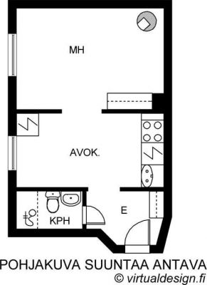Квартира в Хельсинки, Финляндия, 28 м² - фото 6