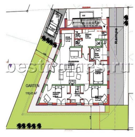 Квартира Санкт-Йоханн, Австрия, 111 м² - фото 5