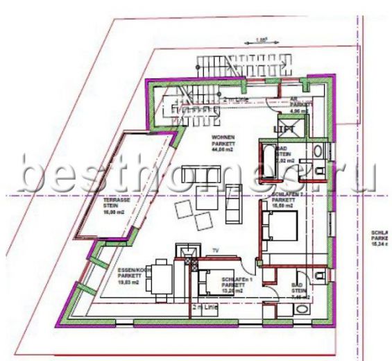 Квартира Санкт-Йоханн, Австрия, 111 м² - фото 7