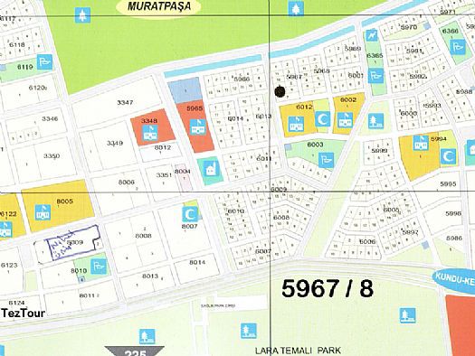 Земля в Ларе, Турция, 406 м² - фото 1