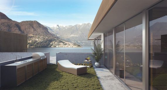 Апартаменты у озера Комо, Италия, 141 м2 - фото 1