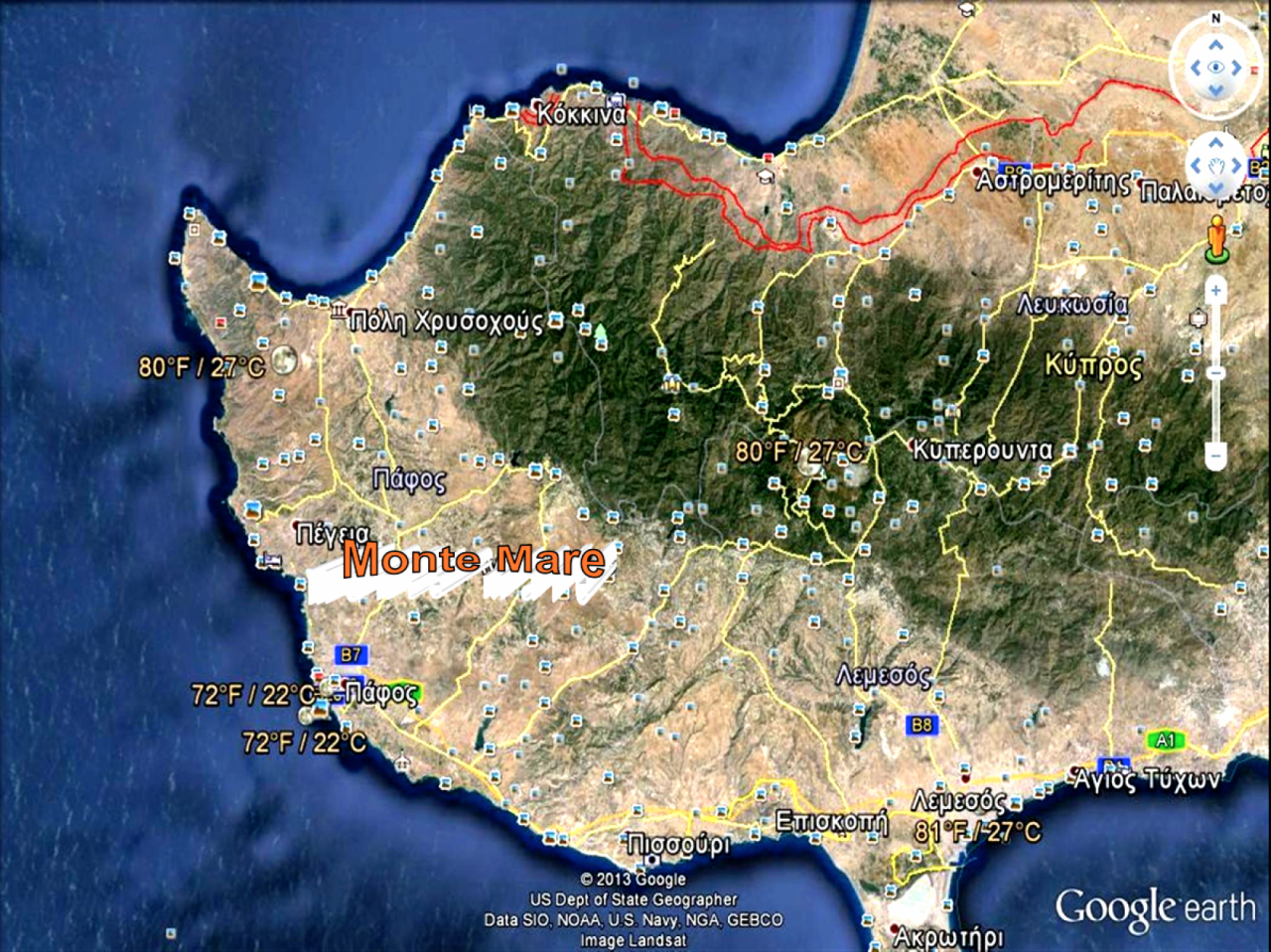 Земля в Пафосе, Кипр, 40 173 м2 - фото 1