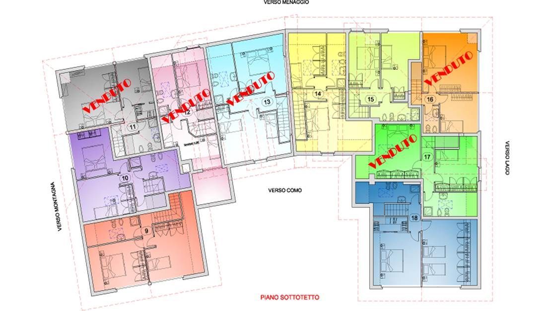 Квартира у озера Комо, Италия, 100 м² - фото 9