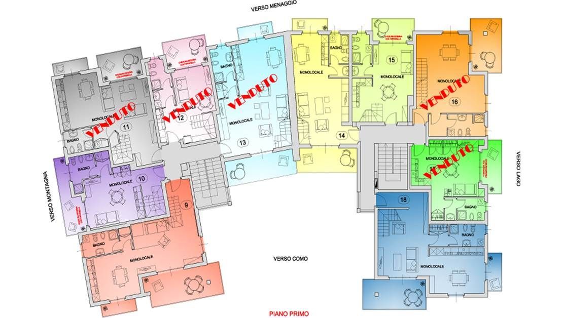 Квартира у озера Комо, Италия, 100 м² - фото 10