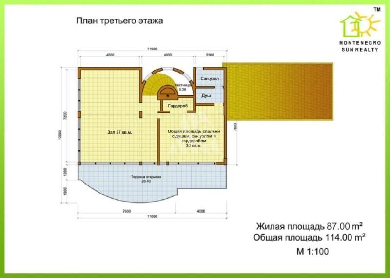 Вилла в Утехе, Черногория, 497 м² - фото 7
