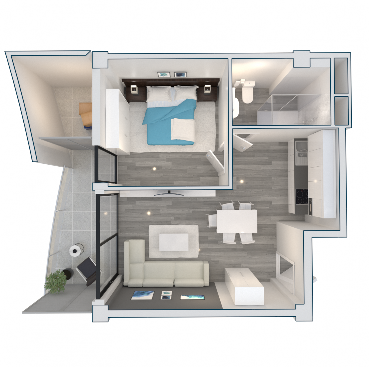 Апартаменты в Батуми, Грузия, 55.3 м² - фото 1