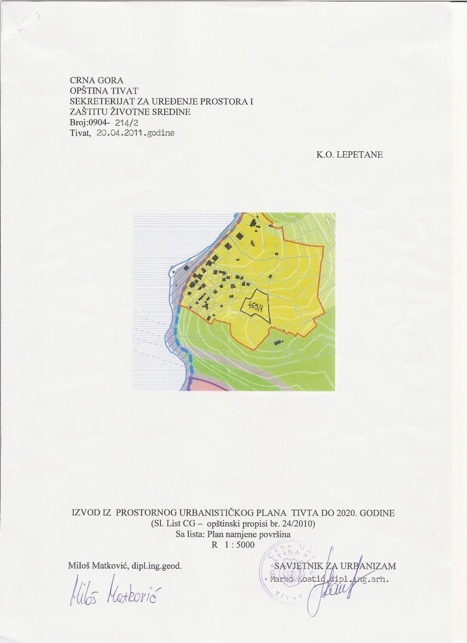 Земля в Тивате, Черногория, 3 800 м² - фото 2