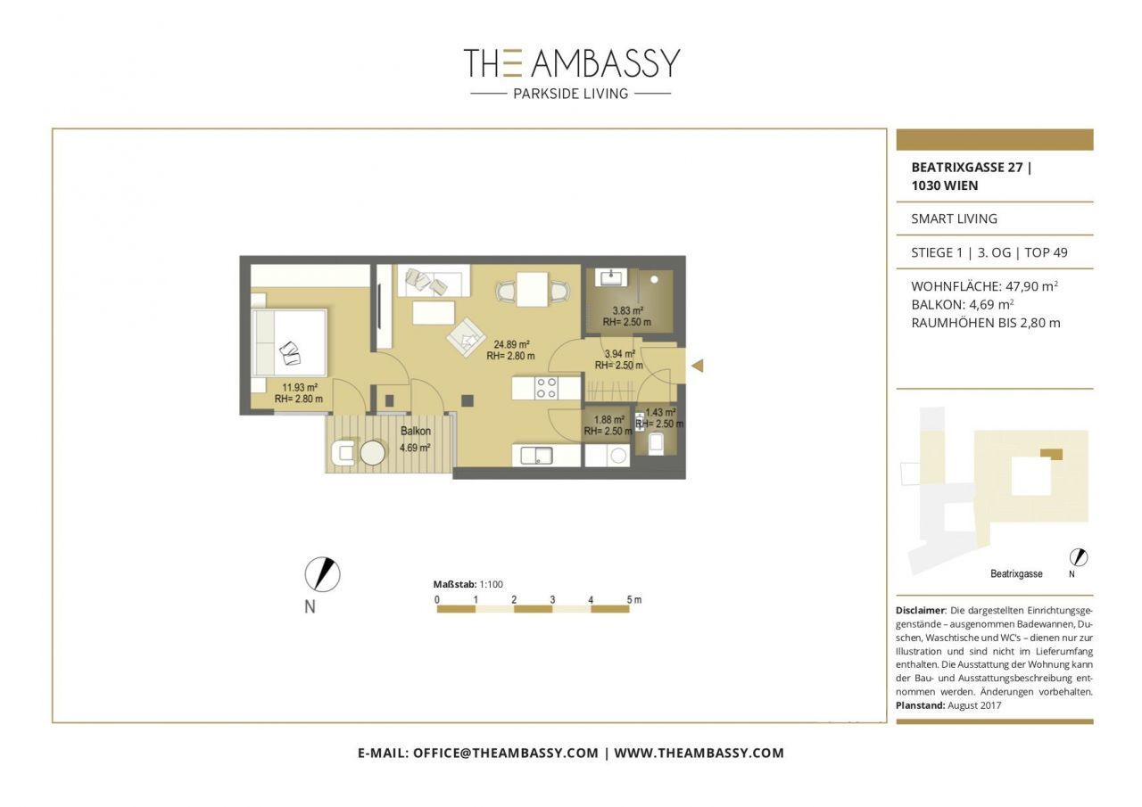Апартаменты в Вене, Австрия, 47.9 м² - фото 8