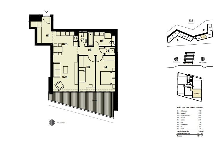 Квартира в Будапеште, Венгрия, 73 м² - фото 10