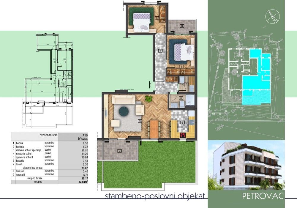 Квартира в Петроваце, Черногория, 41 м² - фото 6