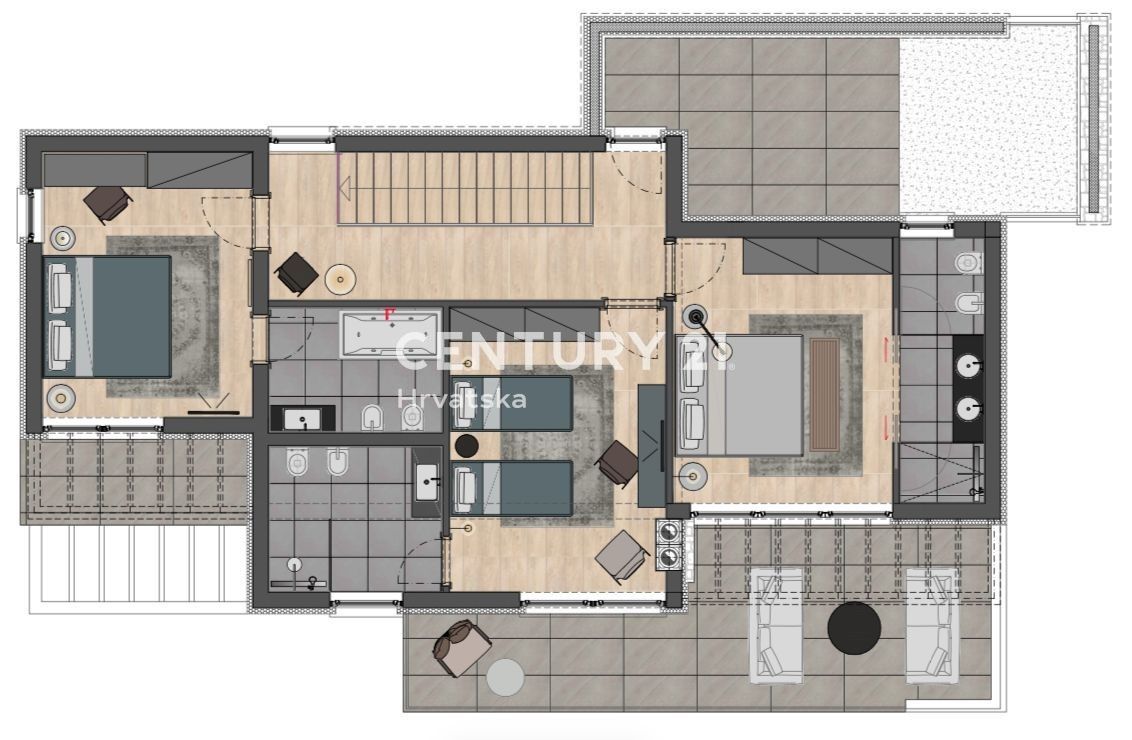 Вилла в Вишняне, Хорватия, 213 м² - фото 17