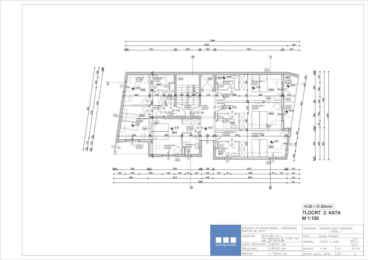 Отель, гостиница в Сплите, Хорватия, 670 м² - фото 14