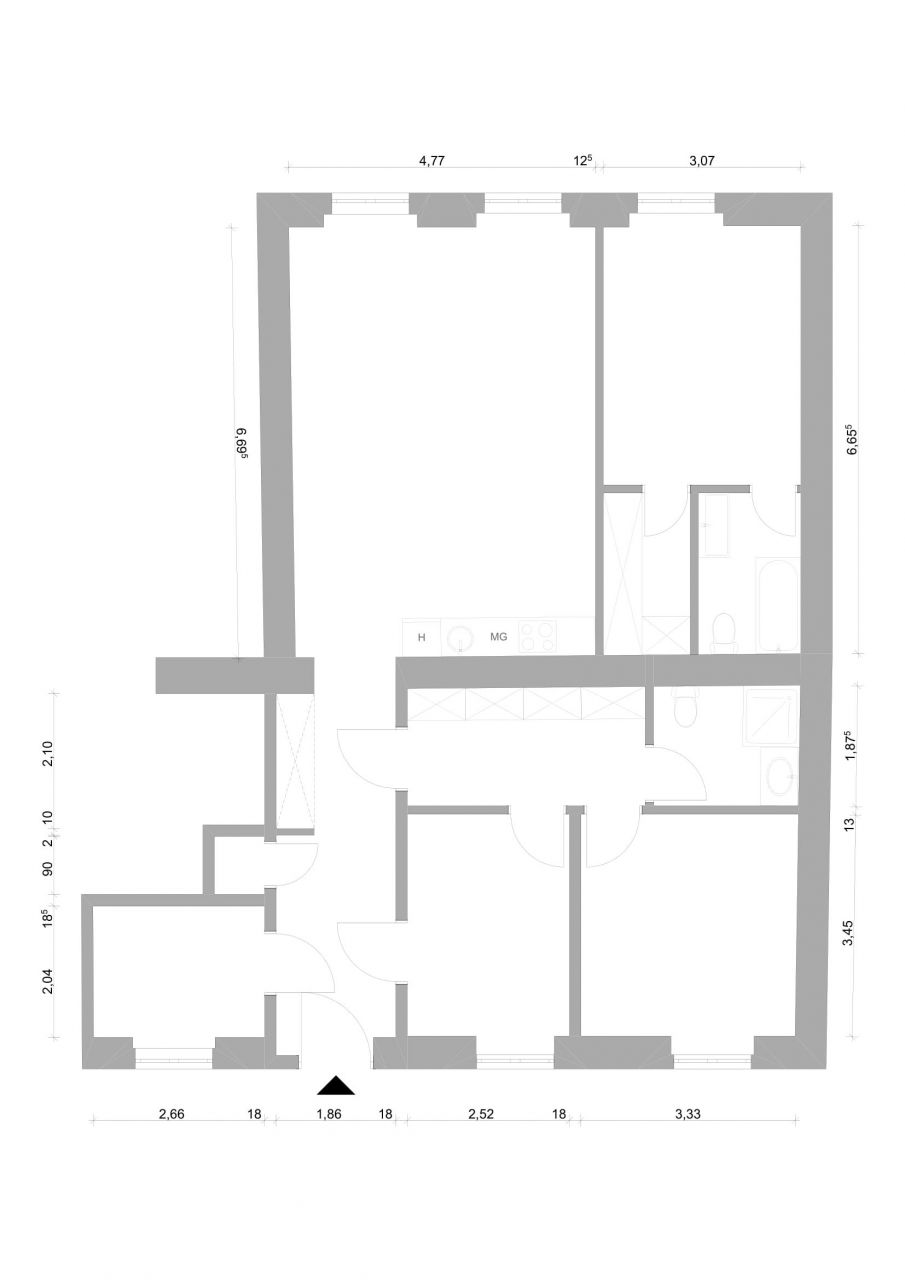 Квартира в Будапеште, Венгрия, 101 м² - фото 18