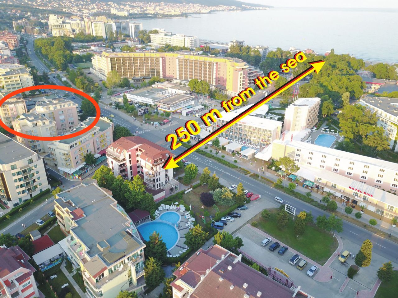 Апартаменты на Солнечном берегу, Болгария, 55.78 м2 - фото 1