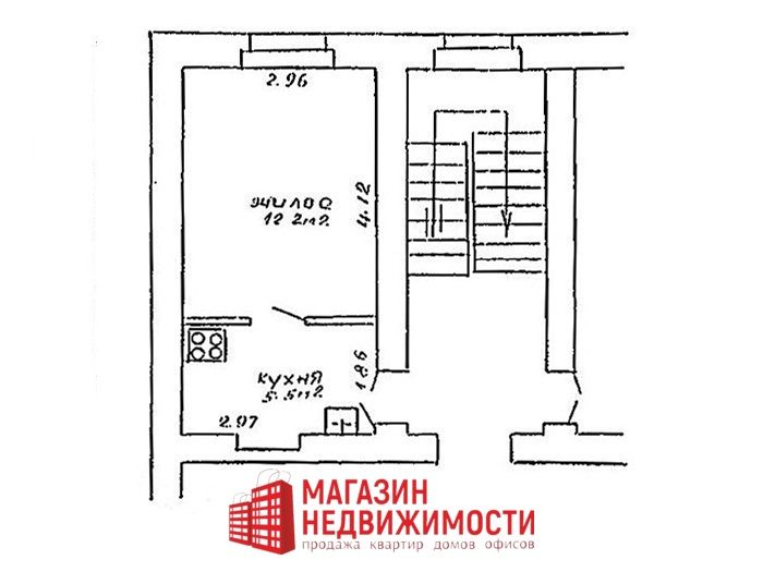 Квартира г. Брест, Беларусь, 17.7 м2 - фото 1