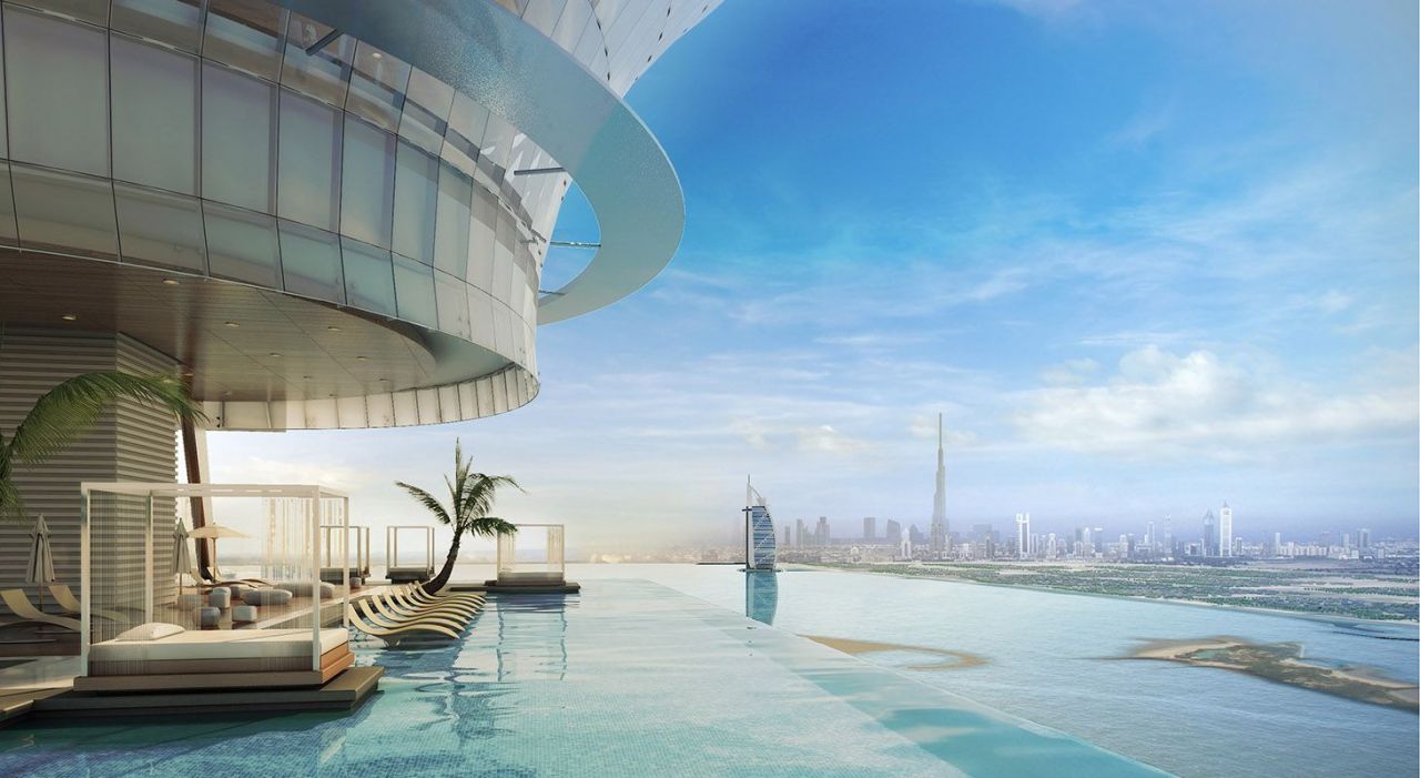 Бассейн Aura Skypool в Дубае