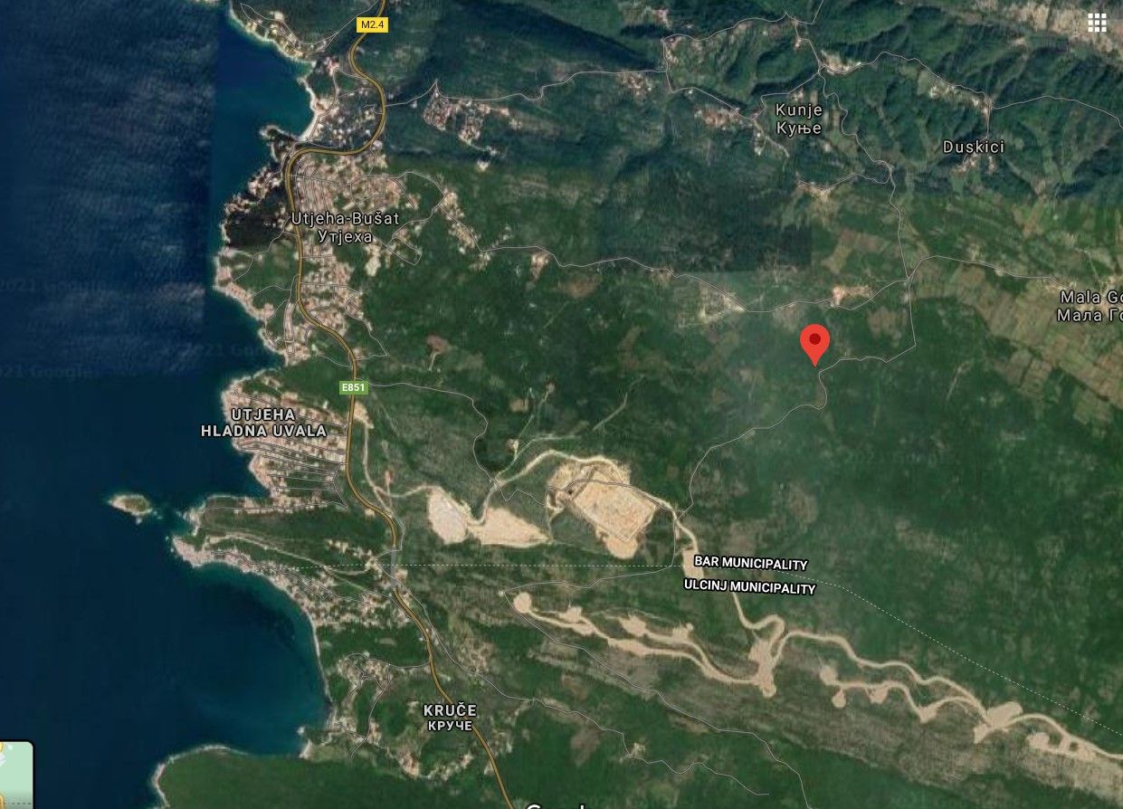 Земля в Утехе, Черногория, 27 159 м² - фото 2