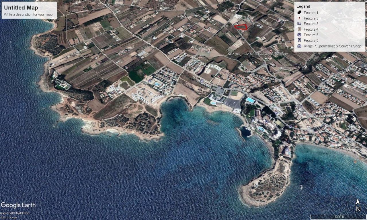 Земля в Пафосе, Кипр, 4 725 м2 - фото 1