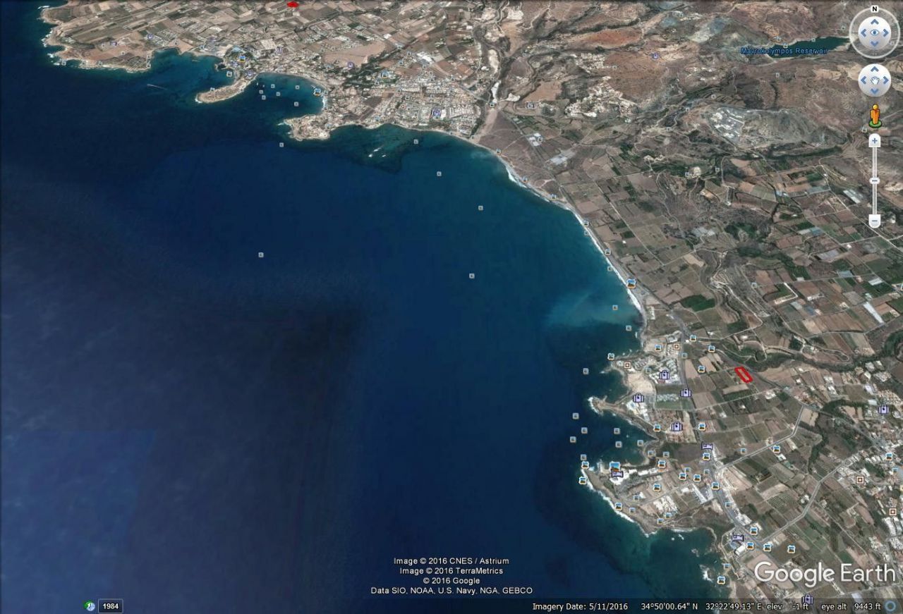 Земля в Пафосе, Кипр, 2 676 м2 - фото 1