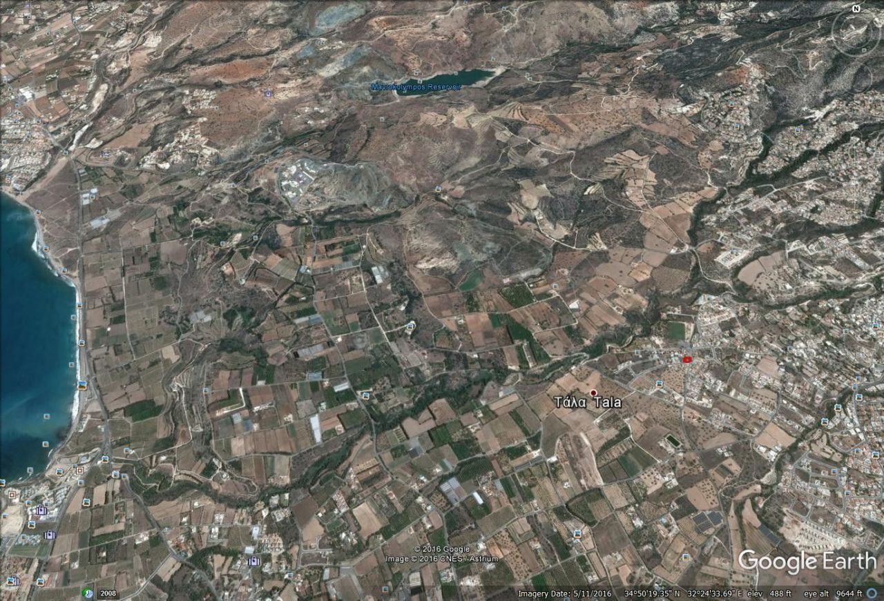 Земля в Пафосе, Кипр, 553 м2 - фото 1