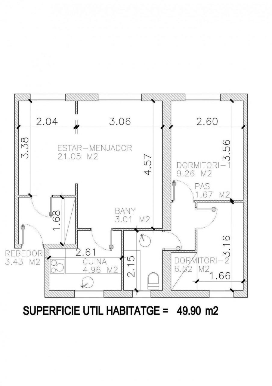 Квартира в Барселоне, Испания, 57 м² - фото 6