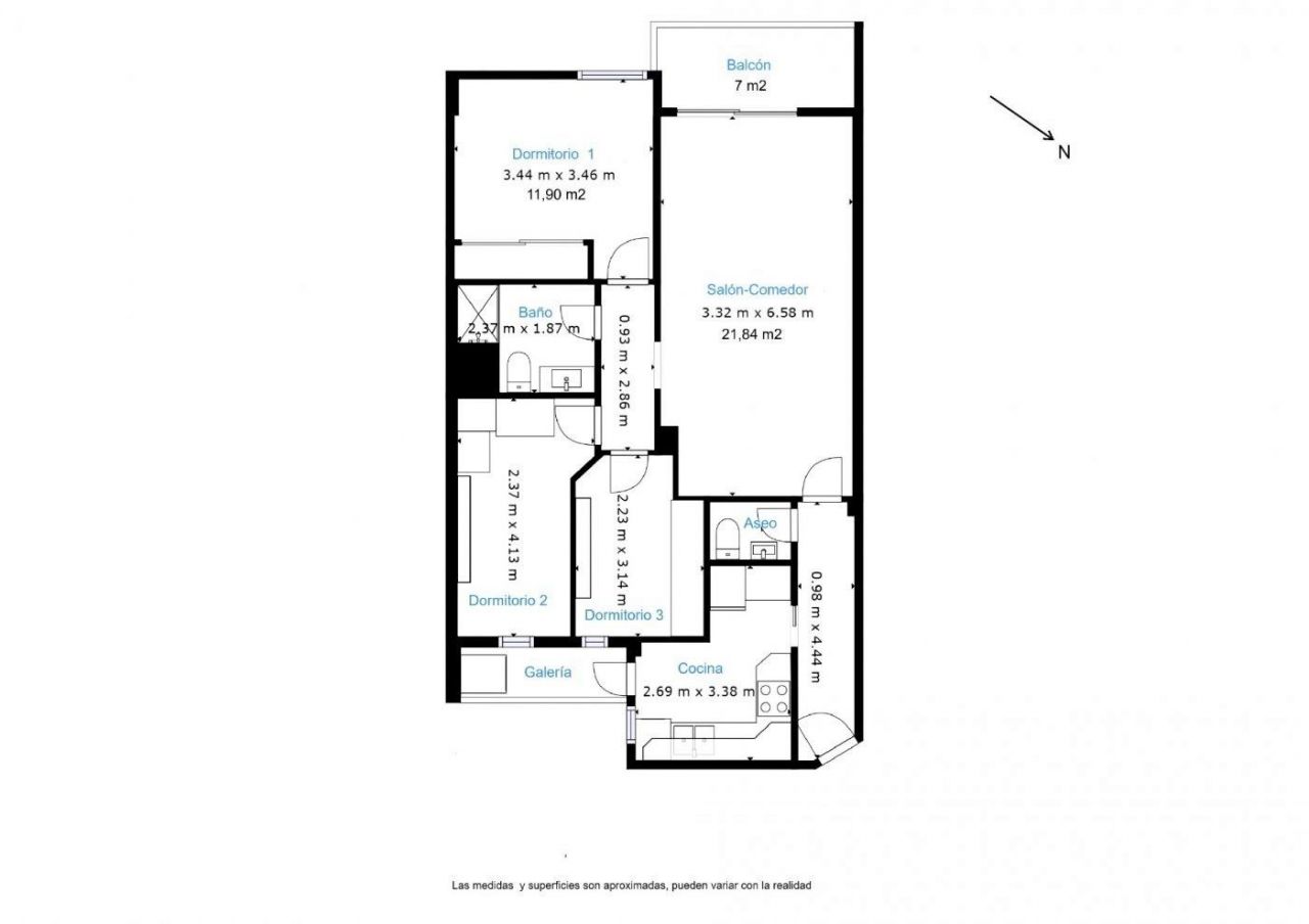 Квартира в Барселоне, Испания, 90 м² - фото 13