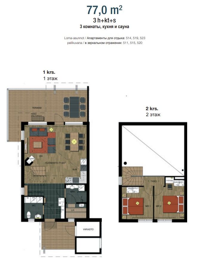 Коттедж в Иматре, Финляндия, 77 м² - фото 2