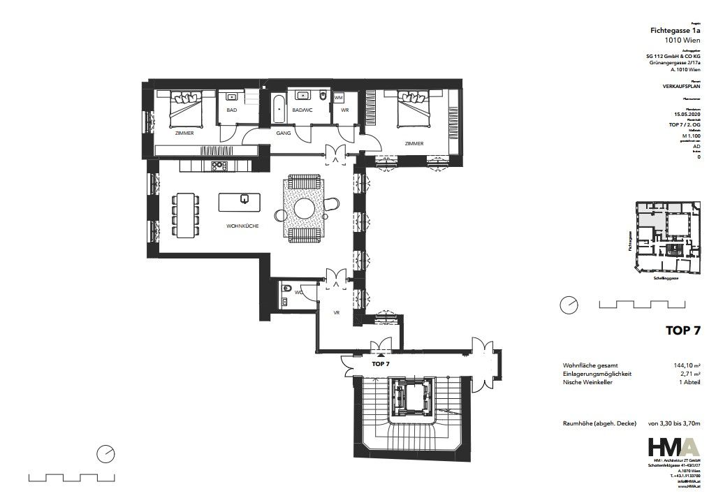 Апартаменты в Вене, Австрия, 148.22 м² - фото 9