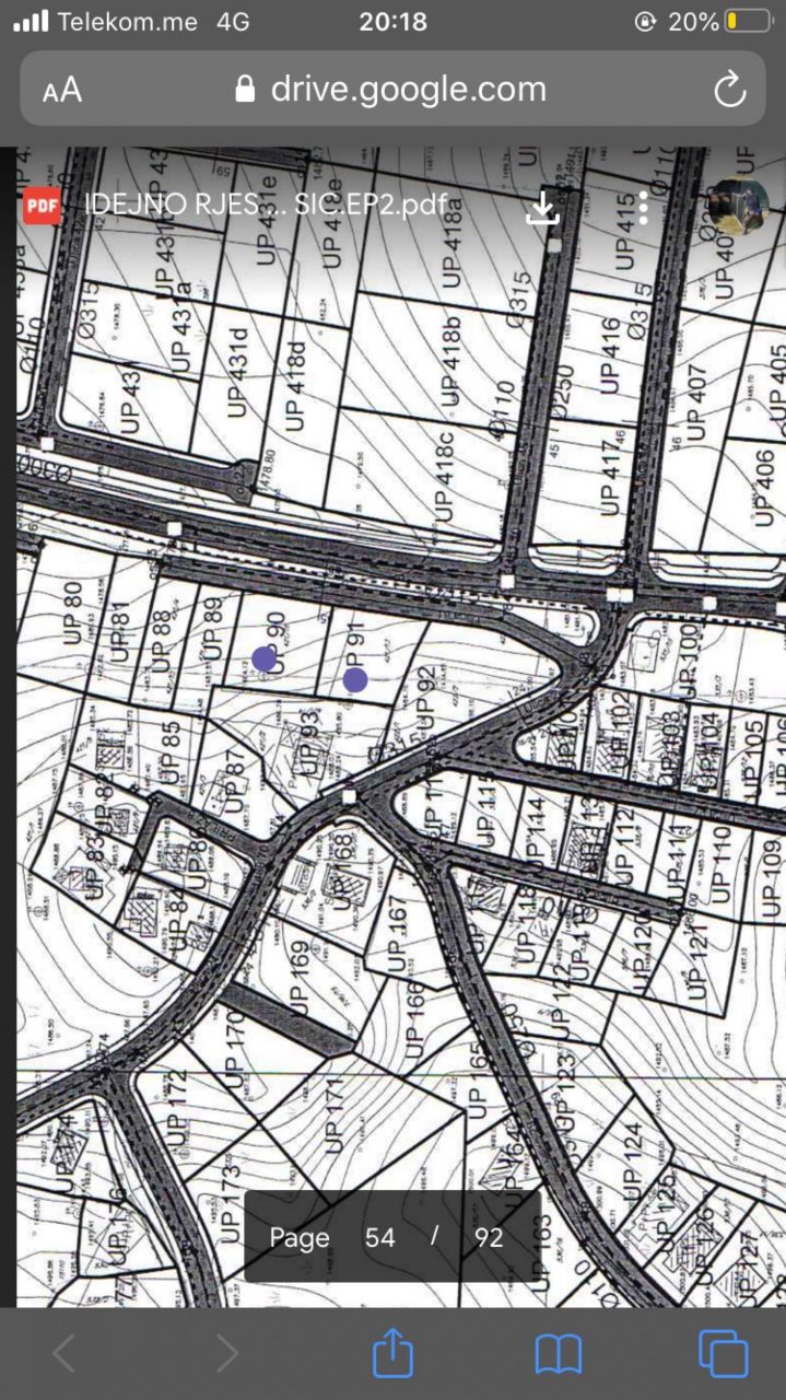 Земля в Жабляке, Черногория, 953 м² - фото 3