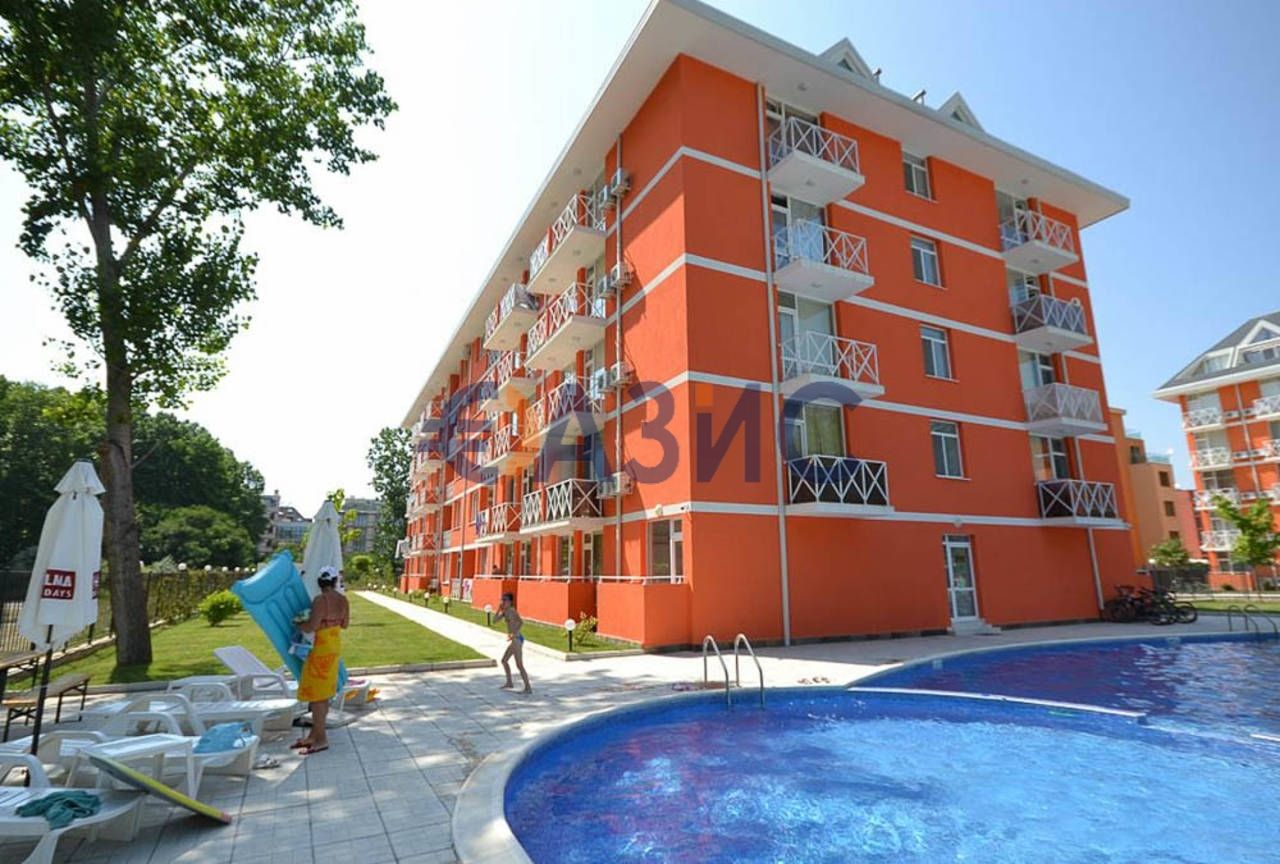 Апартаменты на Солнечном берегу, Болгария, 29 м2 - фото 1