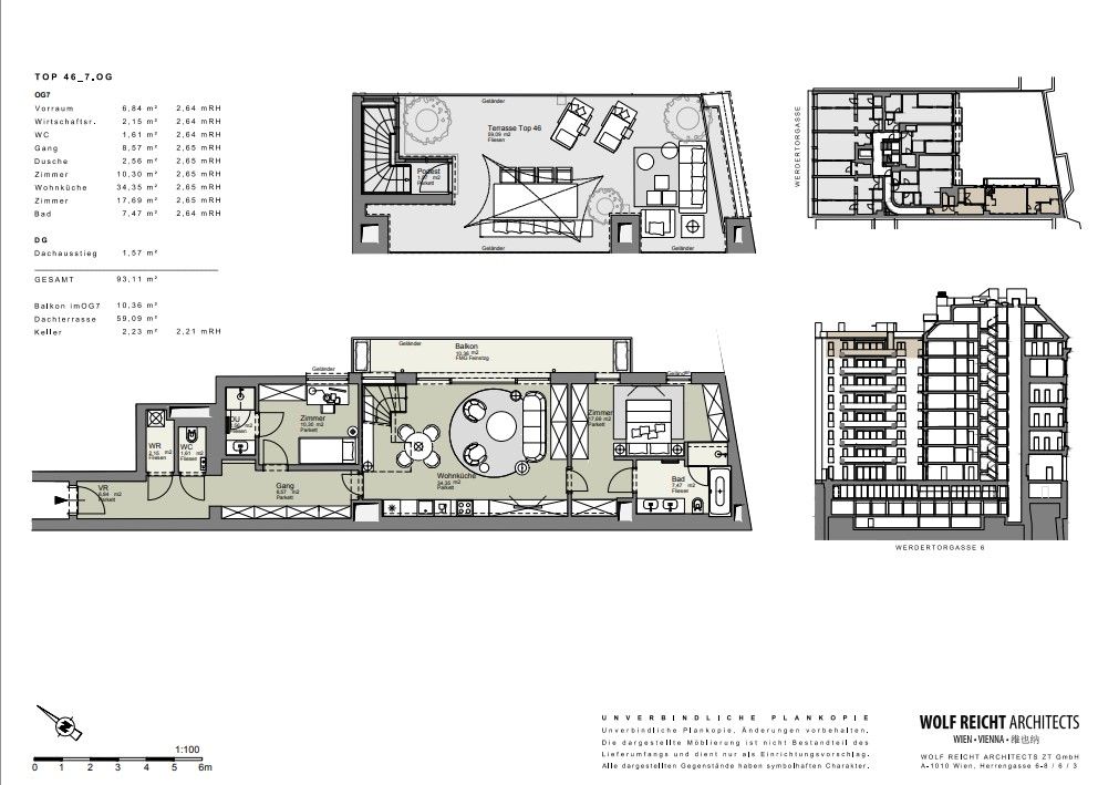 Апартаменты в Вене, Австрия, 93.77 м² - фото 2