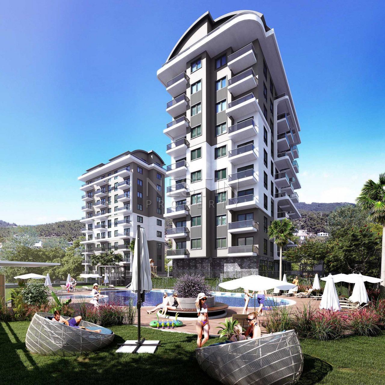 Квартира в Авсалларе, Турция, 55 м² - фото 1