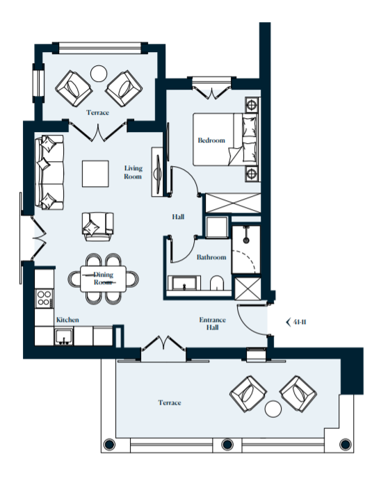 Апартаменты на полуострове Луштица, Черногория, 74.08 м² - фото 16