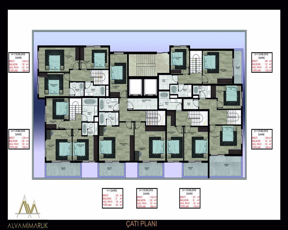 Апартаменты в Алании, Турция, 55 м² - фото 4