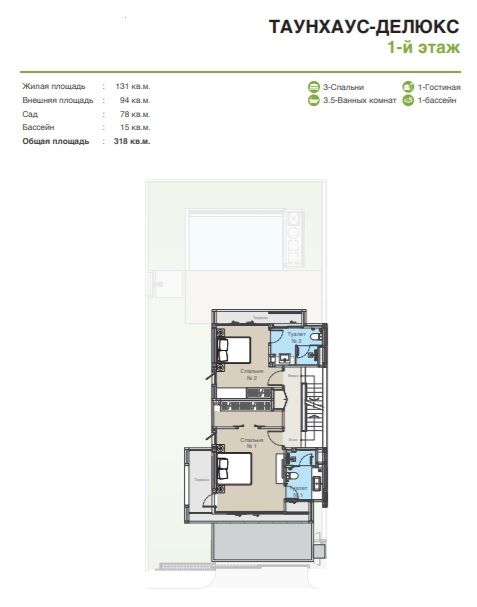 Таунхаус на острове Пхукет, Таиланд, 240 м² - фото 7