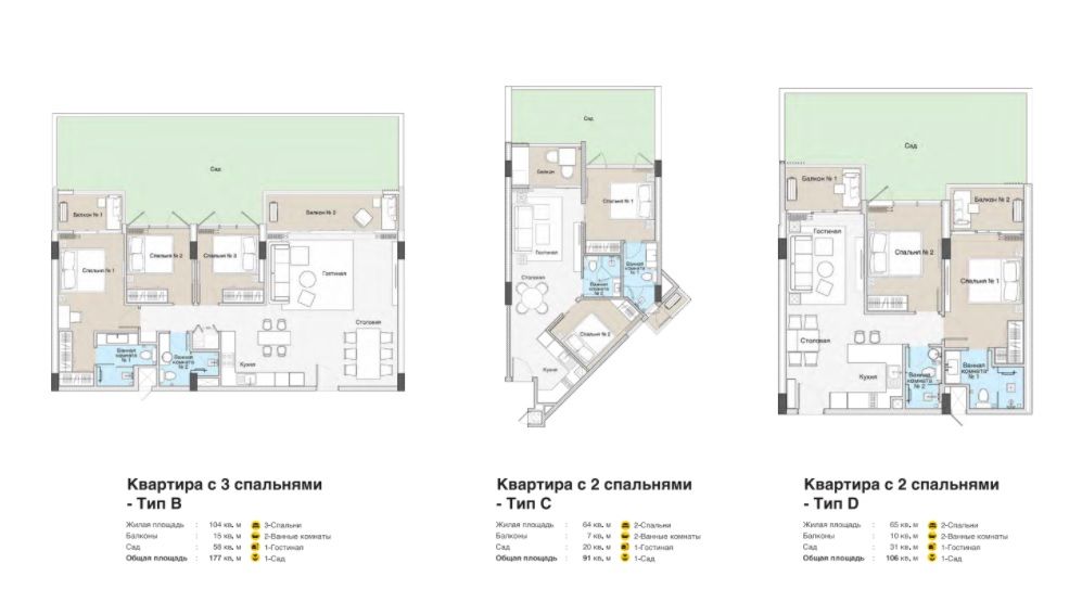 Квартира на острове Пхукет, Таиланд, 51 м² - фото 8