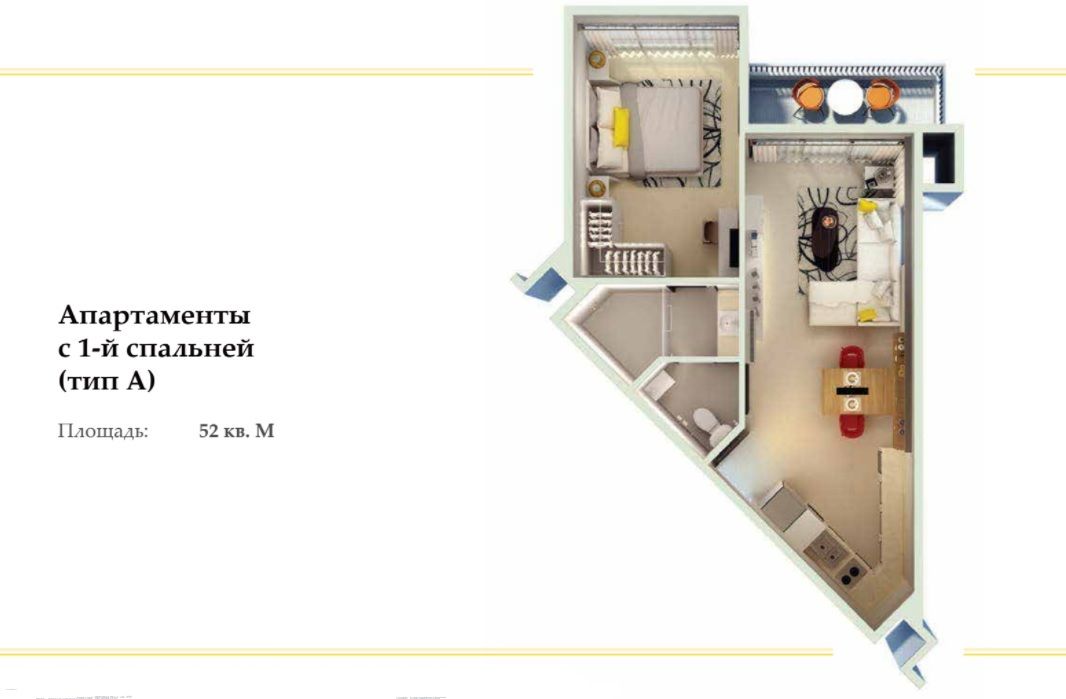 Квартира на острове Пхукет, Таиланд, 42 м² - фото 7