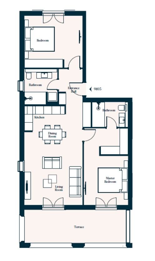 Апартаменты на полуострове Луштица, Черногория, 99.98 м² - фото 12