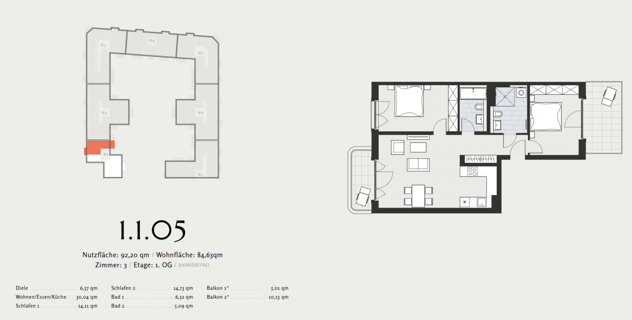 Квартира в Берлине, Германия, 86.97 м² - фото 14