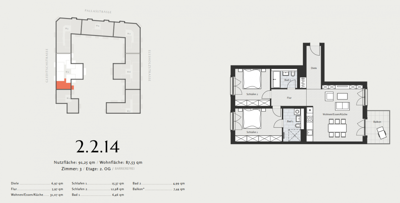 Квартира в Берлине, Германия, 86.97 м² - фото 11