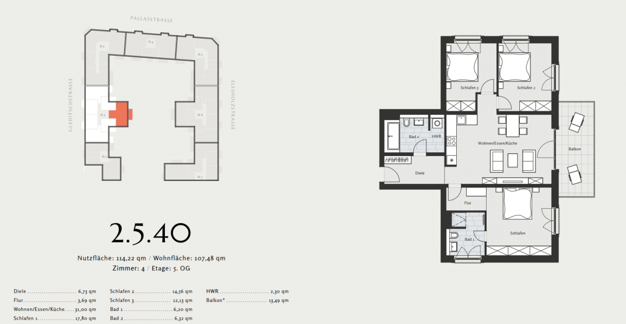 Квартира в Берлине, Германия, 103.33 м² - фото 12