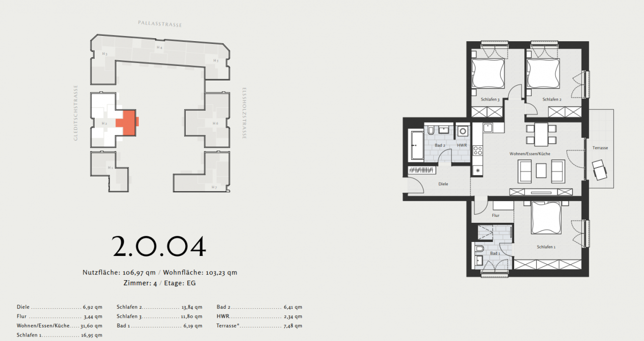 Квартира в Берлине, Германия, 103.33 м² - фото 10