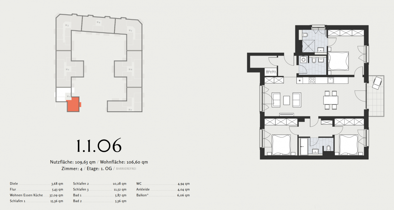 Квартира в Берлине, Германия, 103.33 м² - фото 13