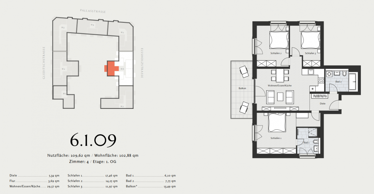 Квартира в Берлине, Германия, 103.33 м² - фото 16