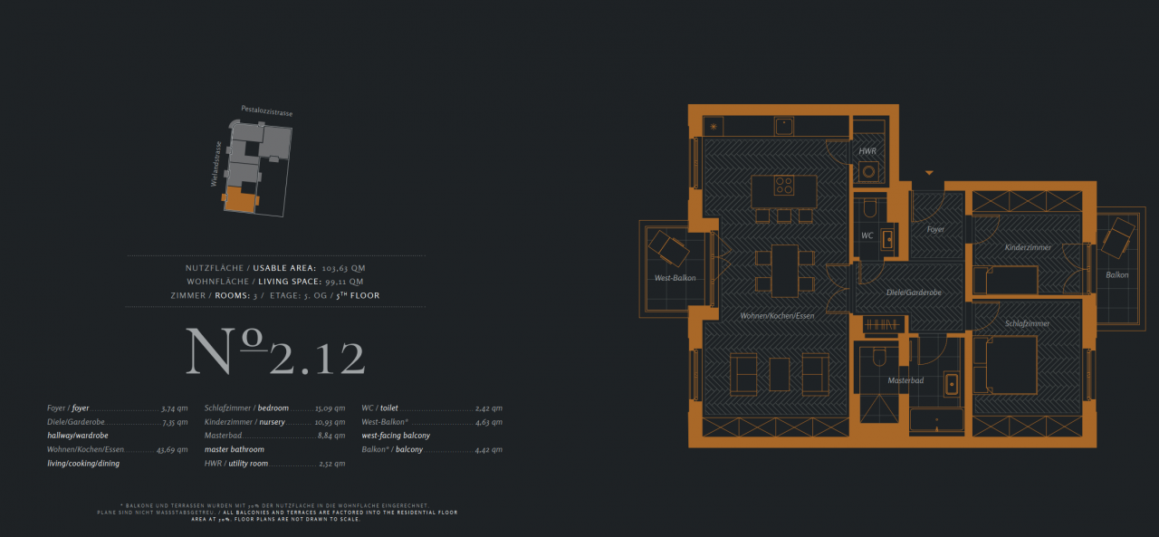 Квартира в Берлине, Германия, 103.54 м² - фото 10