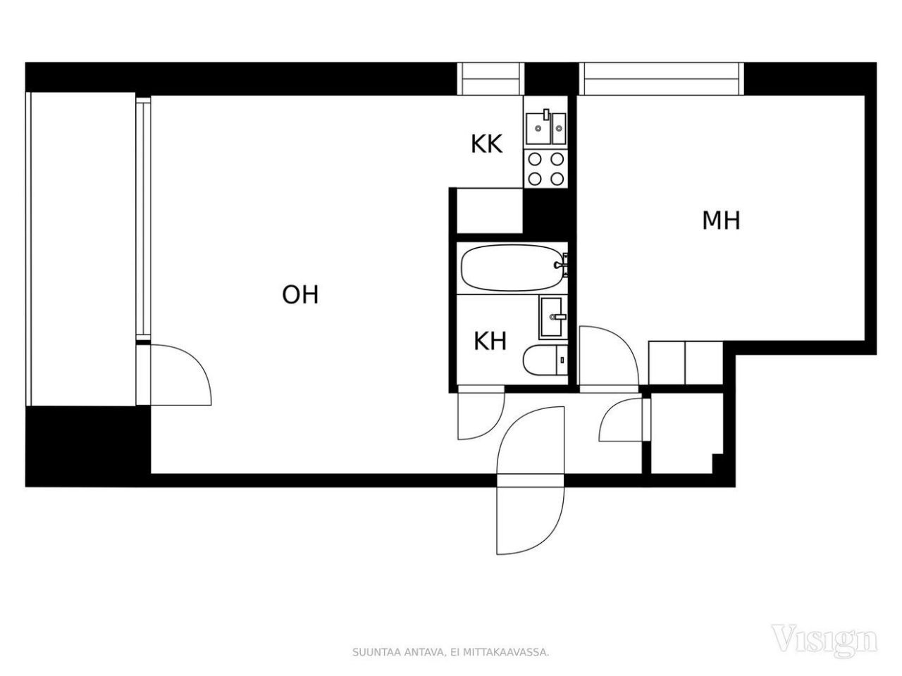 Квартира в Кеуру, Финляндия, 45 м² - фото 2